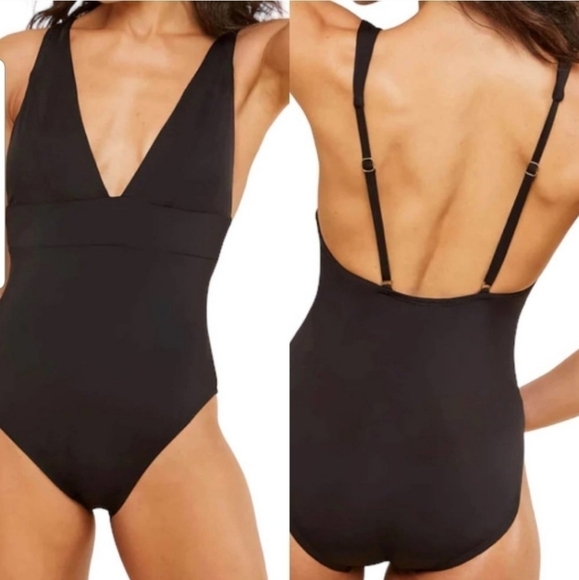 Andie Swim Sardinia Black One Piece Swimsuit NWT Size M